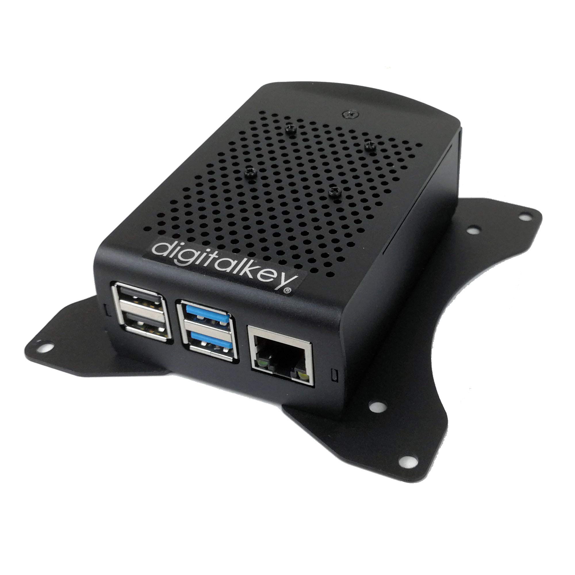 Digitalkey Case Alloy for Raspberry Pi 4 - Aluminium Case with VESA Mounts 100x100 with Fan and Heatsink (1 Pz)