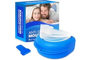 AUOUA LIFE ON MUSIC Anti-Snoring Mouth Guard, Anti-Snoring Mouthpiece, Snoring Solution Comfortable Anti-Snoring Devices for Man a Better Night's Sleep