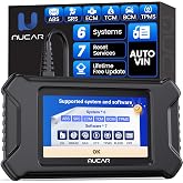 MUCAR CS6 OBD2 Scanner Diagnostic Tool, Engine Transmission BCM Car Scanner, ABS Code Reader, SRS TPMS Scan Tool, 7 Reset Service, Oil/EPB/SAS/TPMS/DPF/Throttle/ABS Bleed, Auto VIN, Free Update