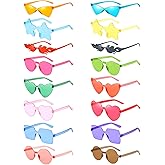 Matcheck 8/12/16 Mixed Style Rimless Sunglasses Retro Colored Party Glasses Candy Bachlor Photoshoot Costume Accessories