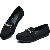 BGSTGUDS Women's Wide Loafers Shoes Cute Dressy Shoes Ladies Comfort Slip Ons Work Shoes