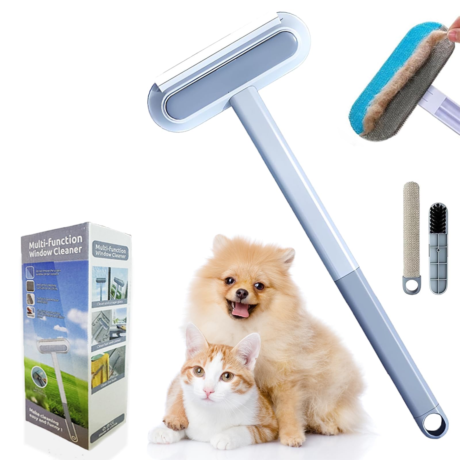 Photo 1 of Pet Hair Remover for Furniture, Reusable, Effective Lint Brush for Dog and Cat Hair - 17Inch Multifunctional Fur Removal Tool, Gentle on Couches, Carpets, Clothes, Bedding