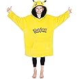 Pokemon Boys Oversized Hoodie with Sherpa-Lined Hood - Blanket Hoodies for Kids