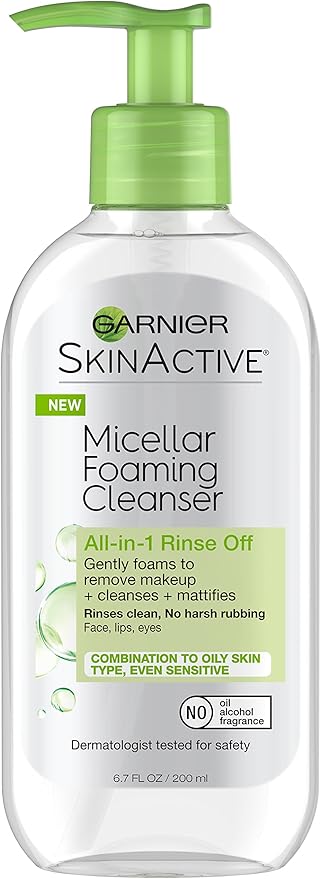 garnier micellar water foaming cleanser