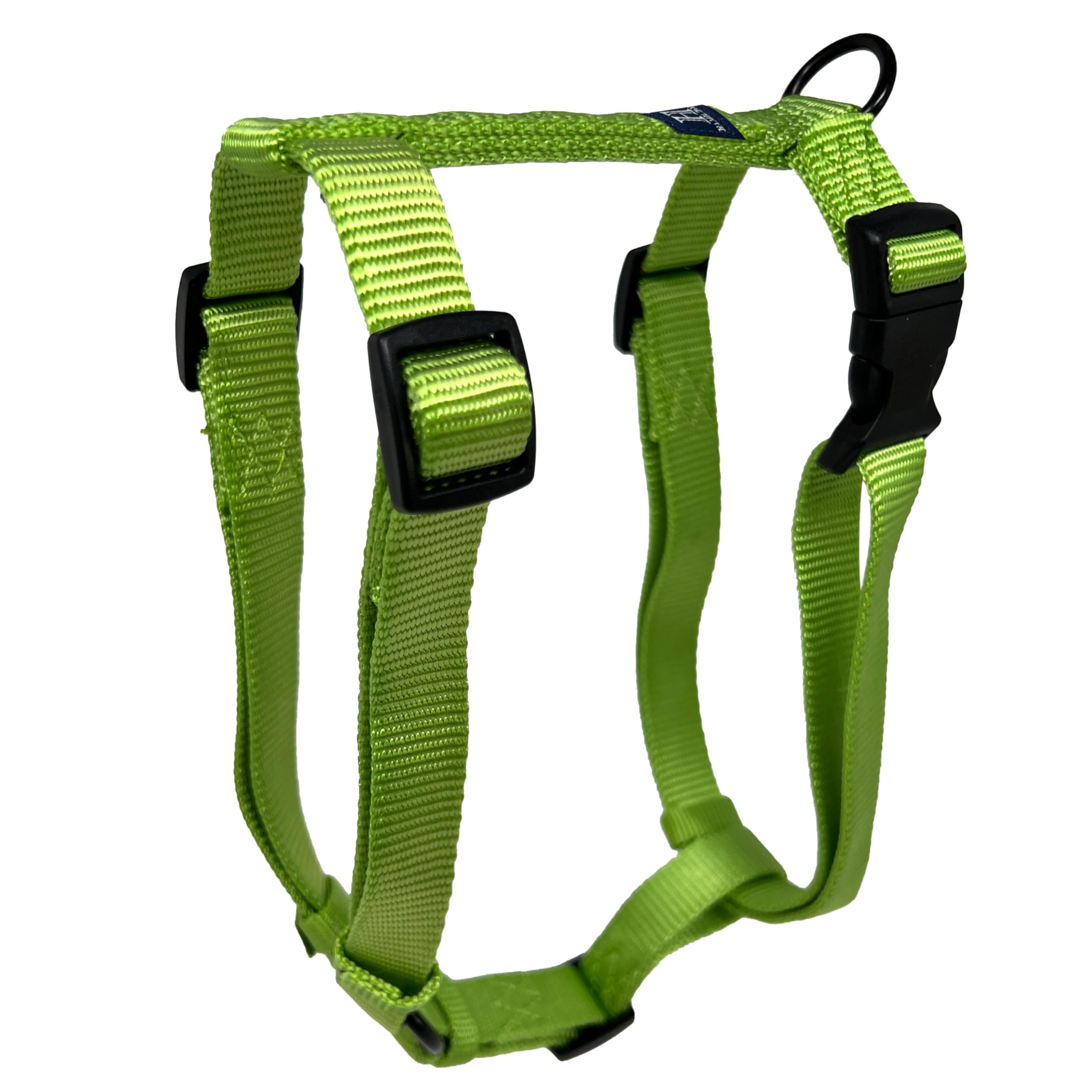 Hamilton Adjustable Comfort Nylon Dog Harness, Lime Green, 5/8" x 12-20" โ image 1