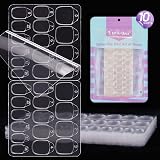 BTArtbox Adhesive Nail Tabs 300Pcs 15 Sizes Ultra Thin Waterproof False Nail