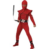 California Costumes Boys Stealth Ninja Child Costume Red/Black