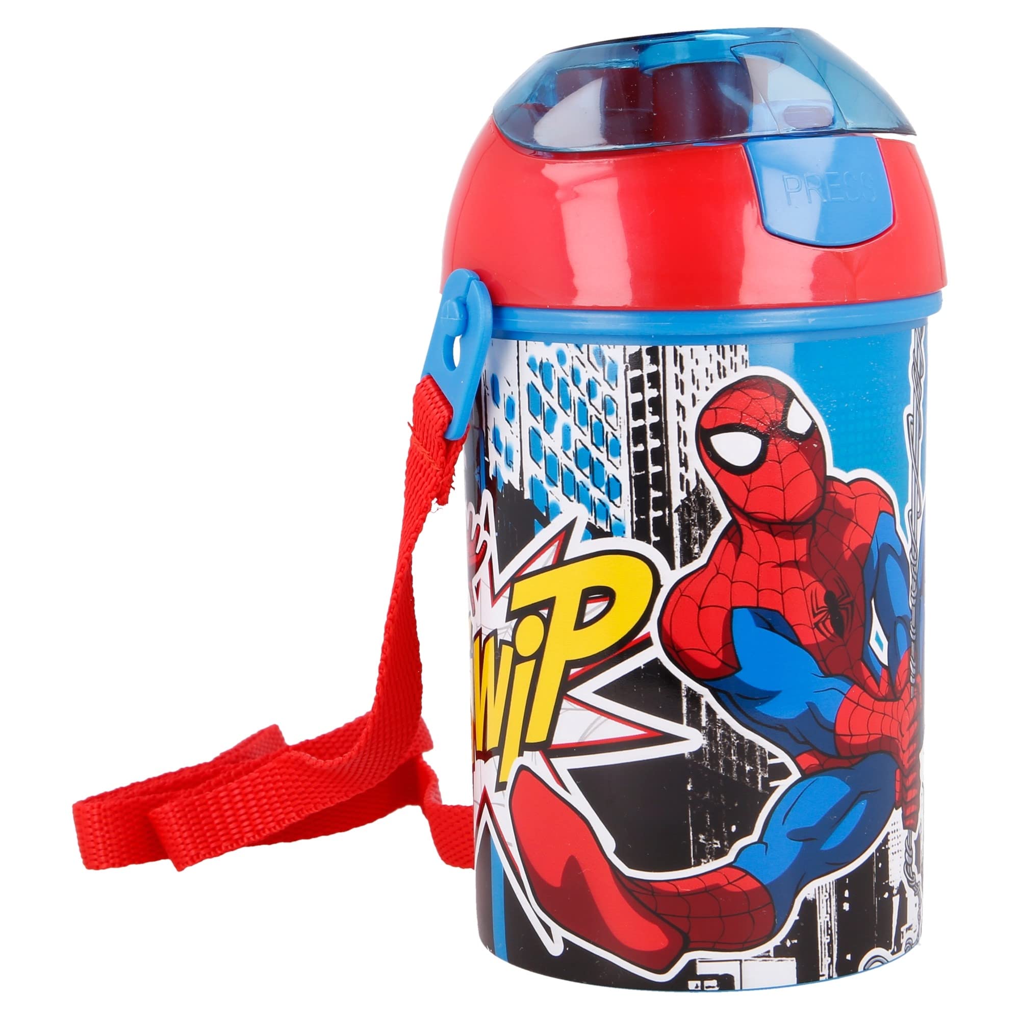 Spiderman Children's Bottle with Strap 450ml