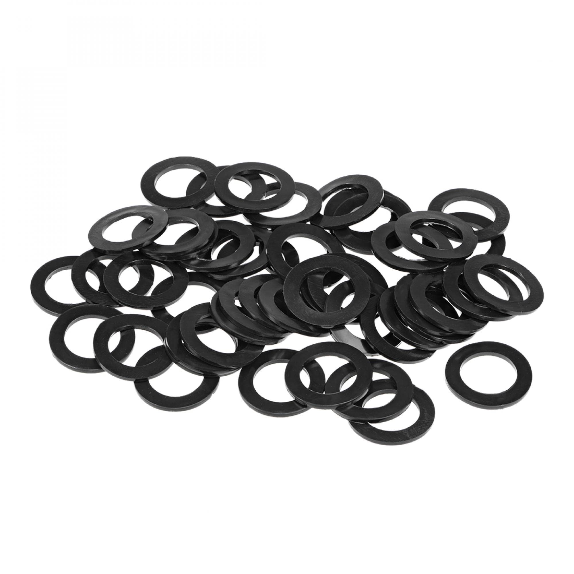 sourcing map Rubber Flat Washers 39mm OD 25mm ID 2.5mm Thickness for Faucet Pipe Water Hose, Pack of 50