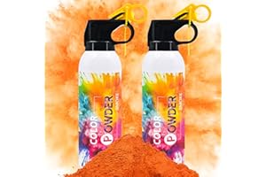 ZZPAKUE Gender Reveal Extinguisher Orange Color Powder Fire Extinguisher 2 Pack Fire Extinguisher with Orange Powder Color Party for Fun Runs,Color Wars,Baby Reveal Birthday Wedding Party