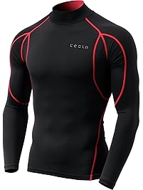 Tesla Men's Mock Long-Sleeved T-Shirt Cool Dry Compression Baselayer MUT12/T11/T01