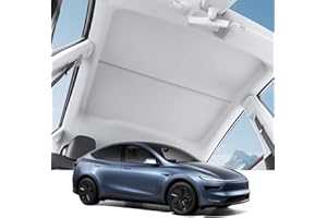 Motrobe 2026 Tesla Model Y Juniper Sunshade Roof [No Gap No Sag] Nano Ice-Crystal Glass Roof Sun Shade Heat Insulation Model Y Juniper (Standard/Premium/Performance 2025/2026) Accessories Gray