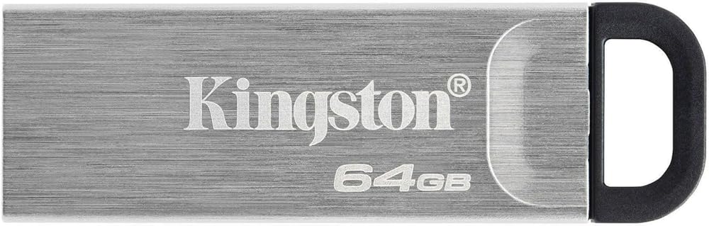 Kingston DataTraveler Kyson USB 3.2 Gen 1 64GB Capless Metal Flash Drive