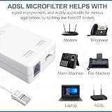 ASNQ ADSL Filter Microfilter BT to RJ11 for Phone and Broadband view 7
