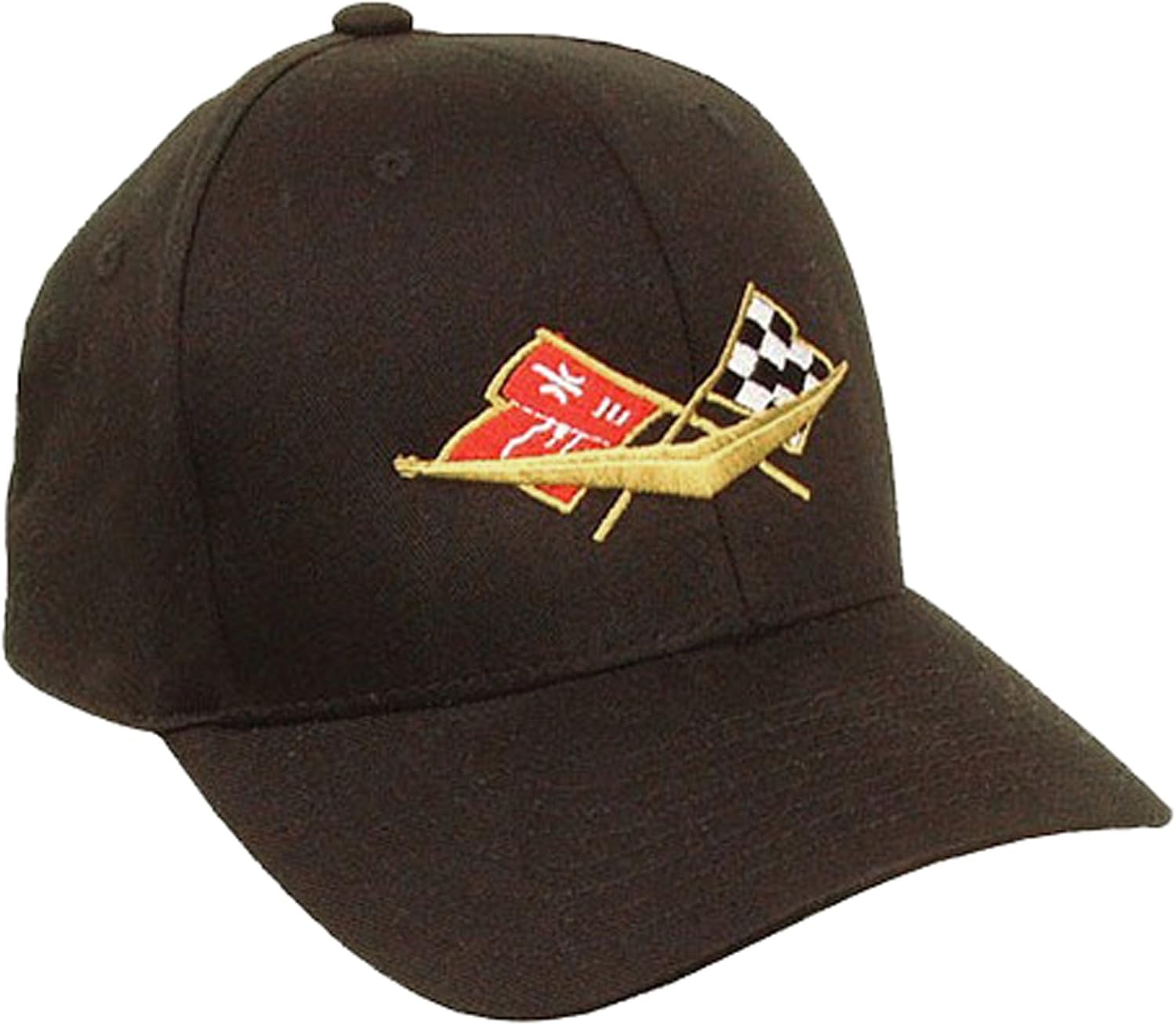 Corvette C1 Flex Fit Hat Black LargeExtra Large Fit Clothing