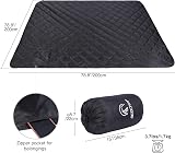 REDCAMP Large Waterproof Camping Blanket 200x200cm Sherpa Lining Windproof view 3