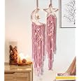 Star & Moon Dream Catcher With Lights – 2 Pack Boho Wall Hanging For Bedroom, Teen Room & Gifts - View #8