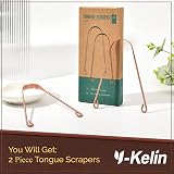 Y-Kelin Copper Tongue Scraper Brush Set - 2 Pcs for Oral Care view 7