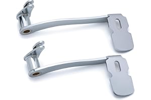 Kuryakyn 9670 Chrome Extended Brake Pedal Without Fairing Lowers: 2014-19 Harley-Davidson Touring and Trike Motorcycles