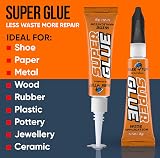 Homebay 12 Pack Super Glue Gel All Purpose Fast Setting 3g Tubes view 3