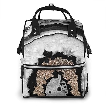 black and gold baby changing bag