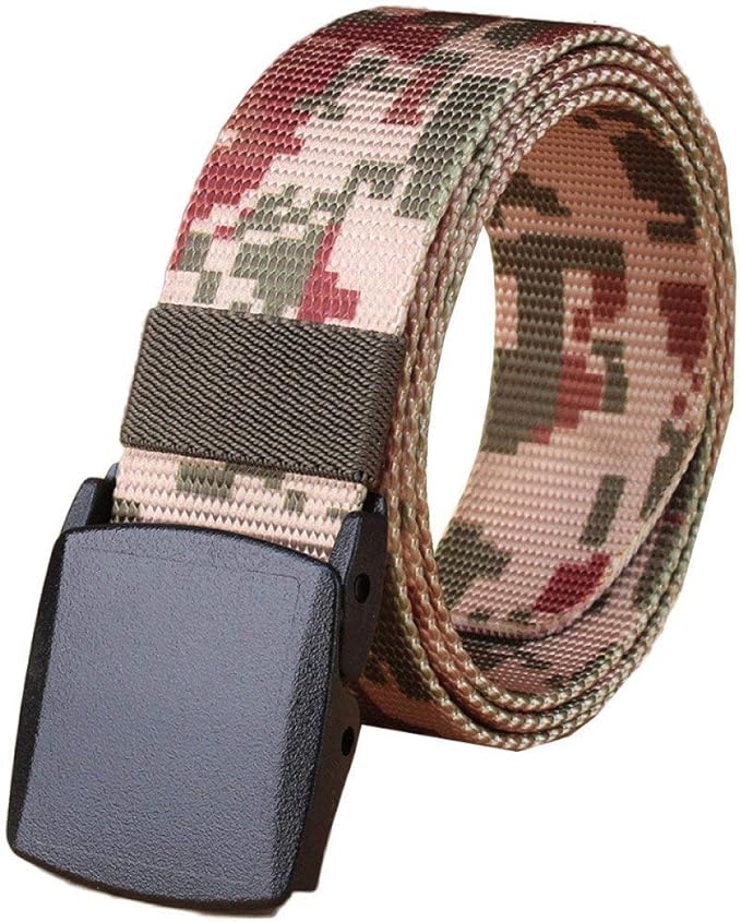 Canvas Belt For Men Men'S Breathable Woven Comfortable Sizes Belt