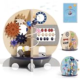 Wooden Ocean Activity Cube, Montessori Toy for Toddlers 1st Birthday Gift | 5-in-1 Educational Toy