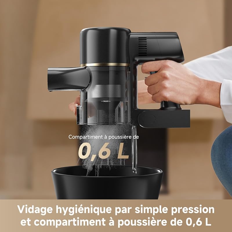 R20 SE-A Aspirateur Balai sans Fil, 20 000PA/150AW, écran LED