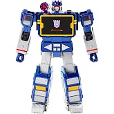 Robosen Soundwave Auto-Converting Transformers Robot, G1 Series, Blue, Premium Action Figure, Interactive Collectible