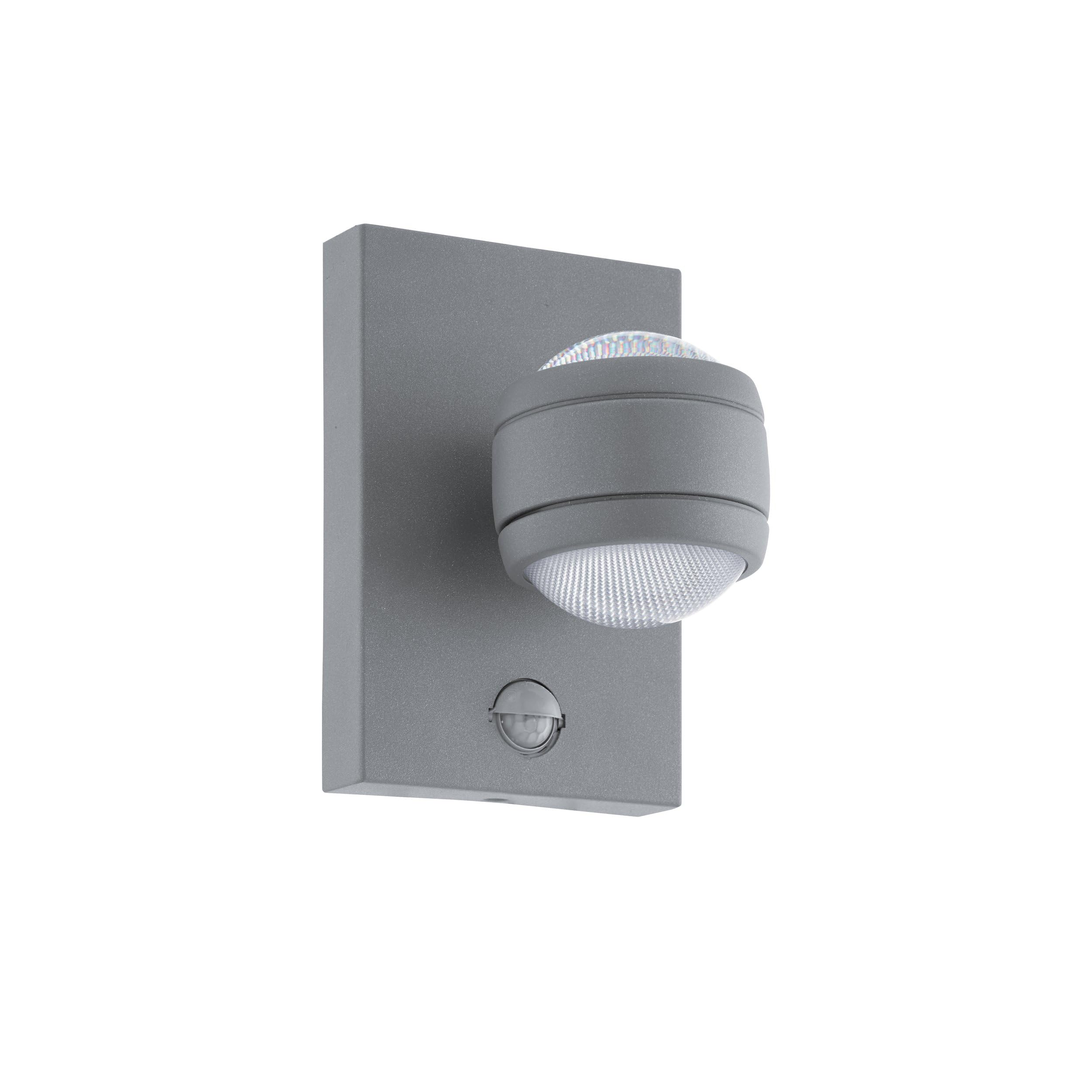 Eglo 96019 LED Silver Outdoor Wall Light SESIMBA 1