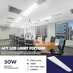 AntLux 4FT LED Wraparound Light Fixture 50W Ultra