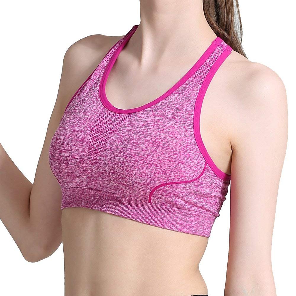 CAMEL Frauen Mode Sport Bras Nahtlose Workout Racerback BH Yoga Kompression Tops Fitness Activewear für Gym