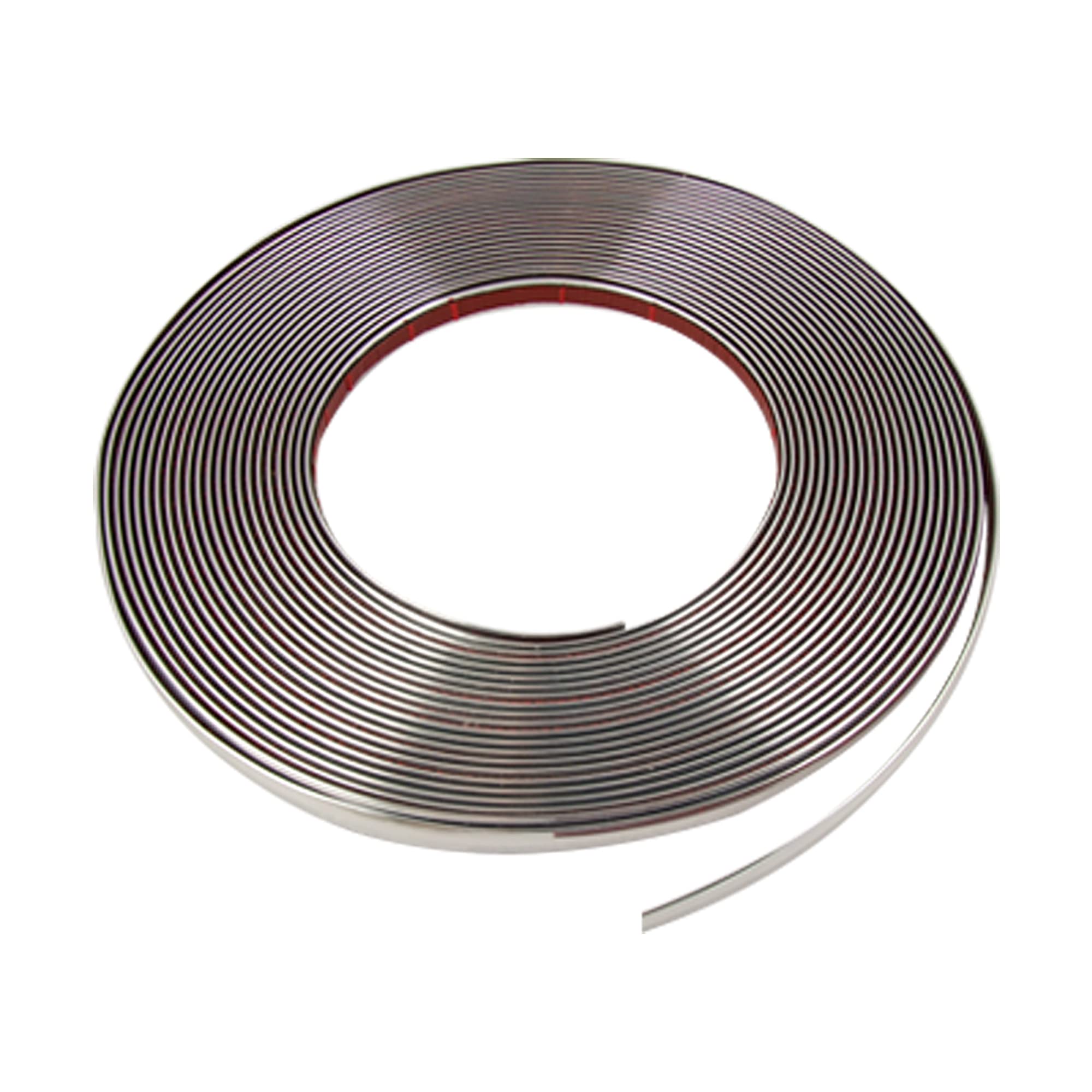 sourcing map 12M x 10mm Chrome Silver Tone Trim Decoration Strip for Car Auto