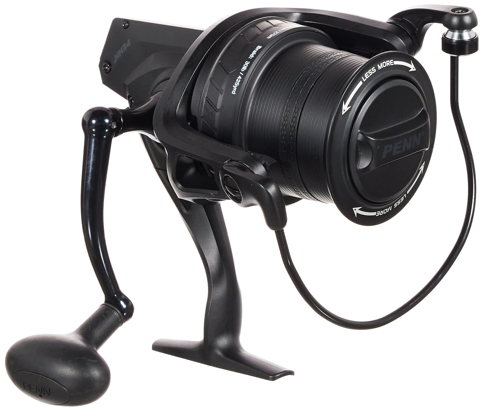 PENN Affinity III Spod Longcast Spinning Reel; Big Pit Style Long Distance for Sea Fishing, Carp, Pike, and Catfish, Unisex, Black, 8000 | 5.0:1 Gear Ratio