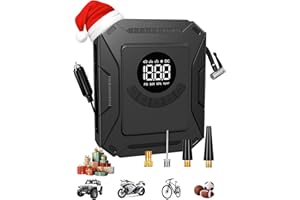 Portable Car Tire Air Pump - Automotive Accessories, 3-Meter Power Cord - 12V DC Powered Car Air Pump with Digital Pressure G
