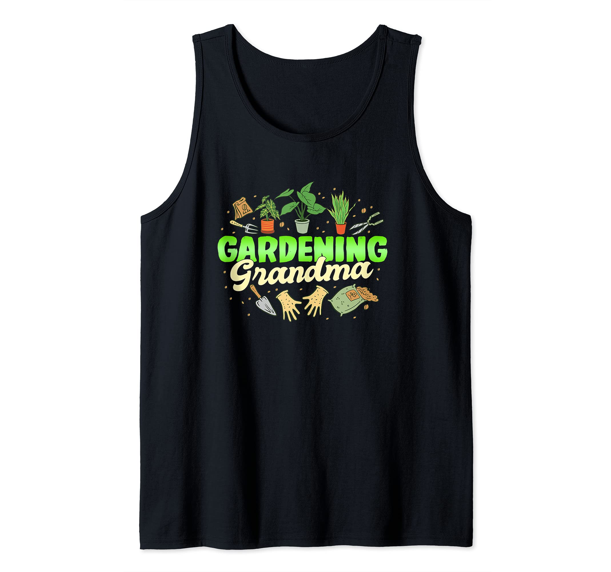 Gardening Grandma, Hobby Gardener Grandmother Theme Tank Top