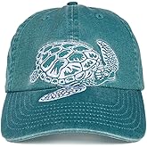 InnoBeta Sea Turtle Gifts for Women Men, Sea Turtle Cap Embroidered Adjustable Hat Gifts Accessory for Birthday & Christmas Blue