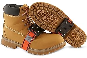 K1 SERIES K1 Mid-Sole Ice Cleats for Men & Women - Rotatable Traction Aids For Winter Snow - Hi Vis - Original