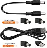 KUOQIY 8-in-1 Universal DC Power Adapter Tips Kit 5.5x2.1mm DC Barrel Cable view 3