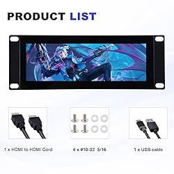GeeekPi 7.84 inch 1280x400 LCD Touch Screen 2U Rack