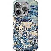 Casely iPhone 14 Pro Case | Van Gogh | Landscape with Houses | Bold Protective Design | Compatible with MagSafe