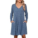 JollieLovin Women Plus Size Sweater Dresses Long Sleeve 2025 Casual Fall Winter Tunic Dress with Pockets
