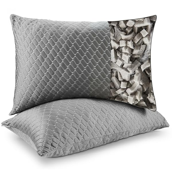 BAFODE MEMORY FOAM PILLOWS QUEEN SIZE SET OF...