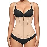 FeelinGirl Waist Trainer Vest for Women Tummy Control Corset Body Shaper with Back Support Adjustable Straps