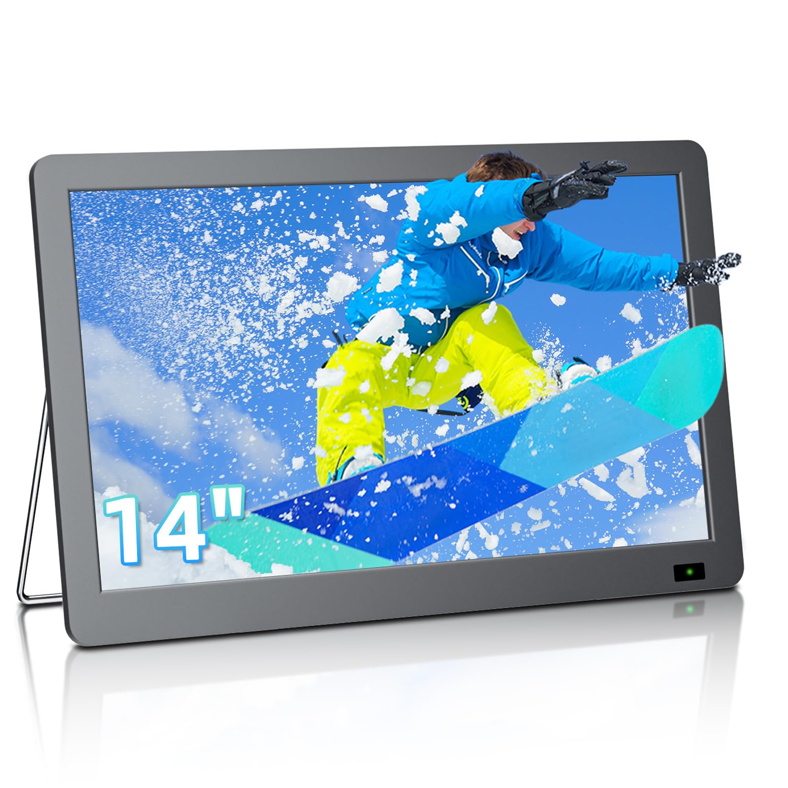 Photo 1 of Erasiny 14 Inch Portable TV, Small 1080P Television with Speakers, ATSC Tuner with Antenna, HDMI/USB/AV Inputs, Battery Powered TV for Camping, Car, RV, Travel, Home