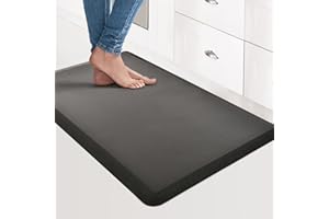 Art3d Anti Fatigue Mat - 1/2 Inch Cushioned Kitchen Mat - Non Slip Foam Comfort Cushion for Standing Desk, Office or Garage F