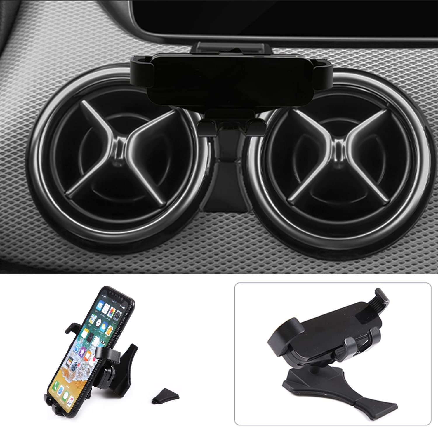 HLMNAKE Car Mobile Phone Holder for Mercedes Benz, Round Air Vent Mount (B class 2011-2019 W246)