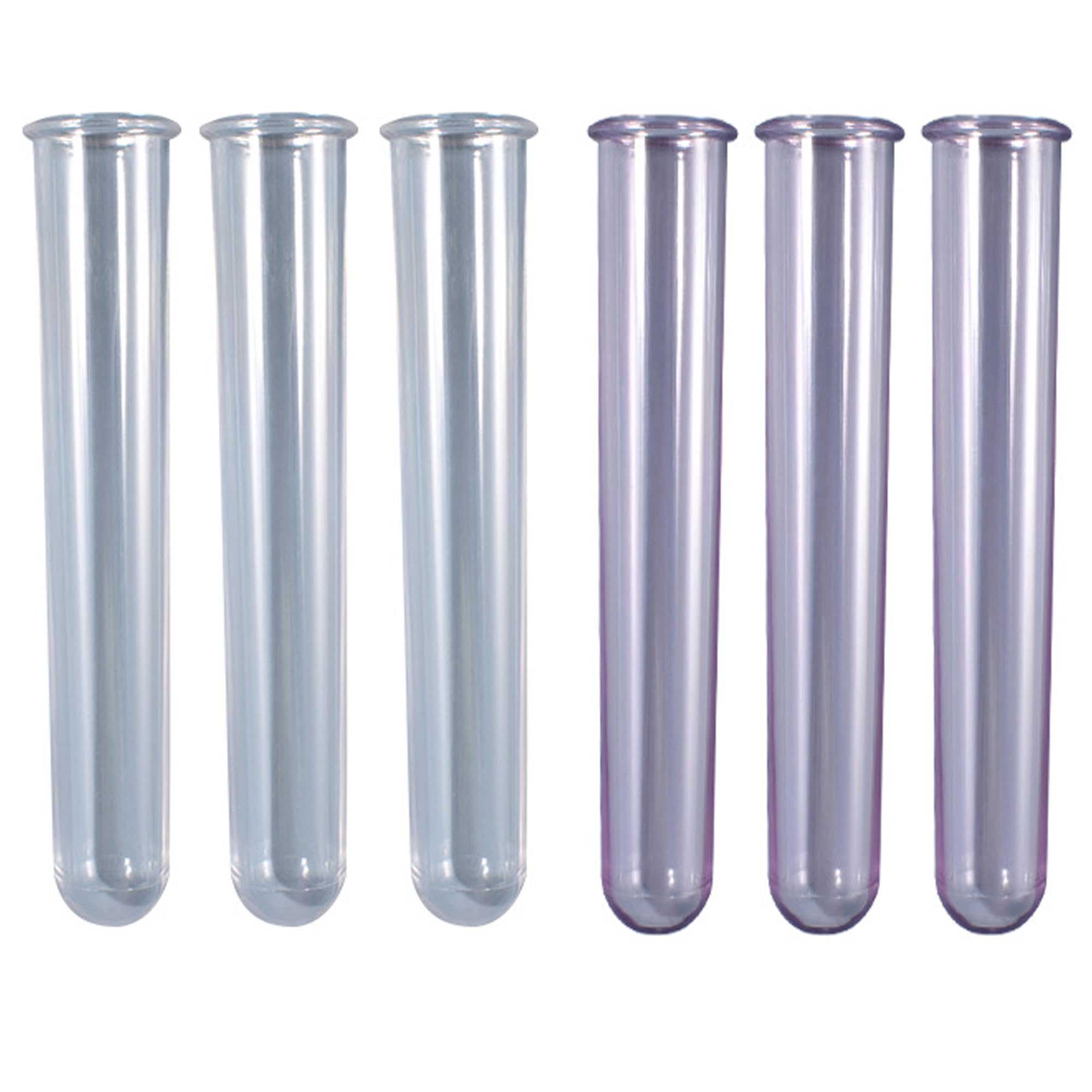 DHER Test Tube Vase Silicone Mould Made of Acrylic - Transparent Test Tube Vase for Hydroponics, Resin Mould Vase with Round Base