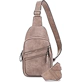 JESSIE & JAMES Jeannie Unisex Multi-Pocket Concealed Carry Sling Bag Crossbody Backpack Purse - Light Taupe