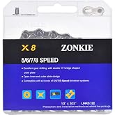 5/6/7/8 Speed Bike Chain 1/2 x 3/32 Inch 122 Links